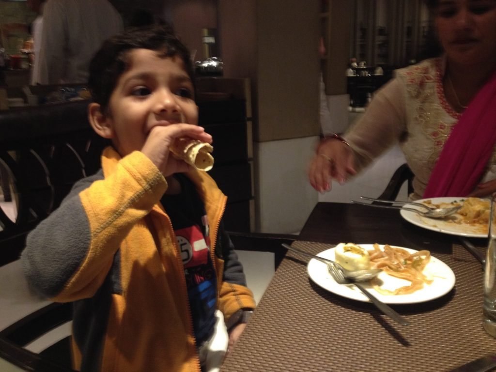 Amaan Khan in ITC Mughal Hotel having Dinner