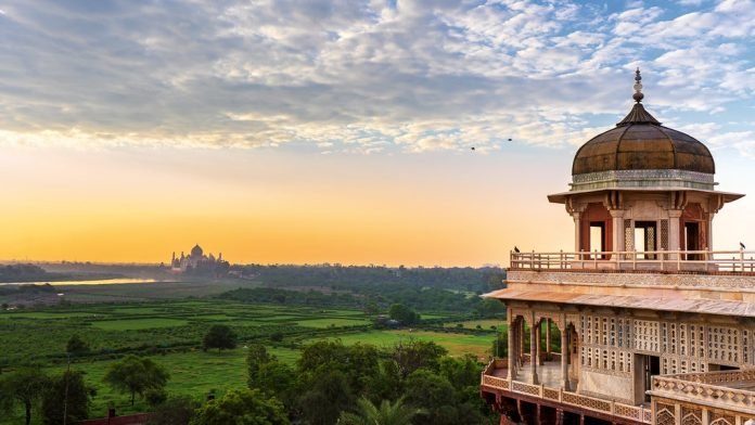 Taj Mahal from Agra Fort